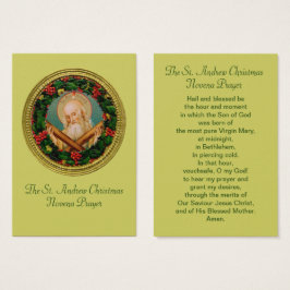 St Andrew Christmas Novena Prayer Card