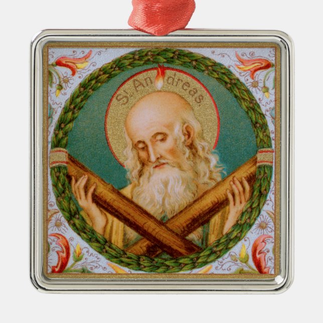 St. Andrew der Apostel (JMAS 02) Platz Ornament Aus Metall (Vorne)