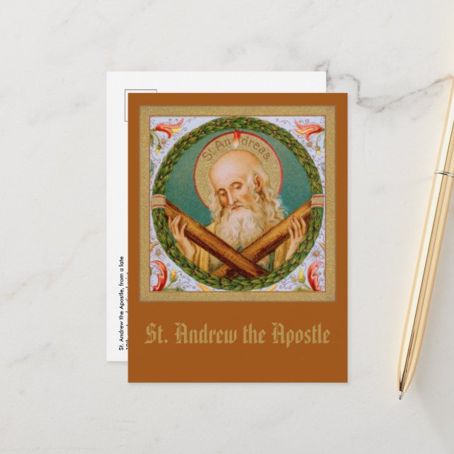 St. Andrew der Apostel (JMAS 02) Postkarte (Vorderseite/Rückseite Beispiel)