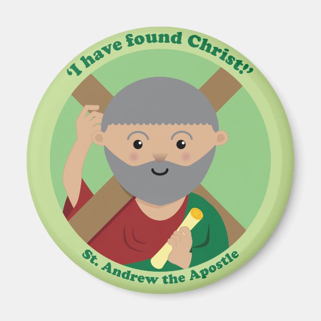 St. Andrew der Apostel Magnet (Vorne)