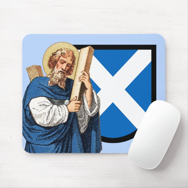 St. Andrew der Apostel (P 006) und Sein Schild Mousepad (Mit Mouse)