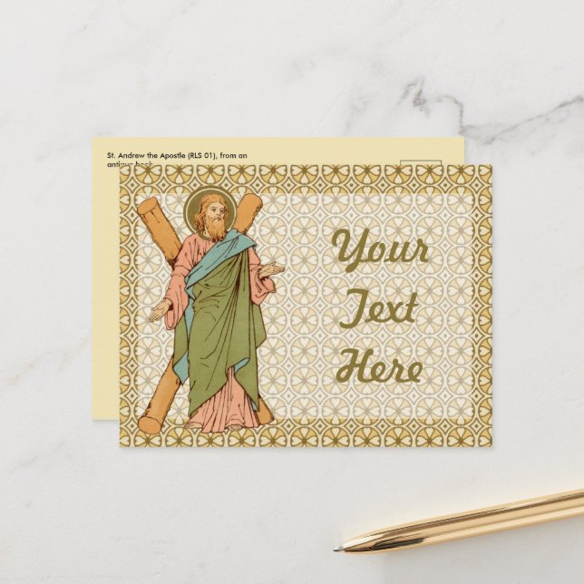 St. Andrew der Apostel (RLS 01) Postkarte 1 (Vorderseite/Rückseite Beispiel)