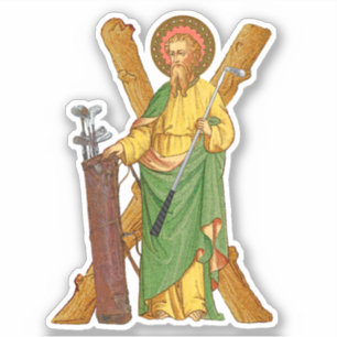 St. Andrew der Apostel, Schirmherr der Golfers Aufkleber
