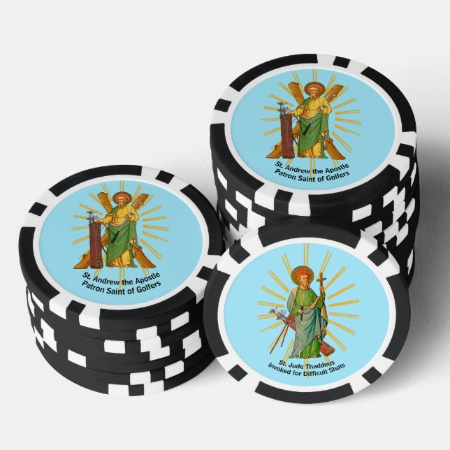 St. Andrew der Apostel / St. Jude Thaddeus Golf Pokerchips (Stapel)
