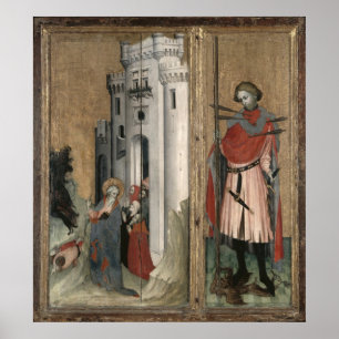 St Andrew, der Dämonen von der Stadt jagt Poster