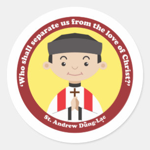 St. Andrew Dung Lac Runder Aufkleber