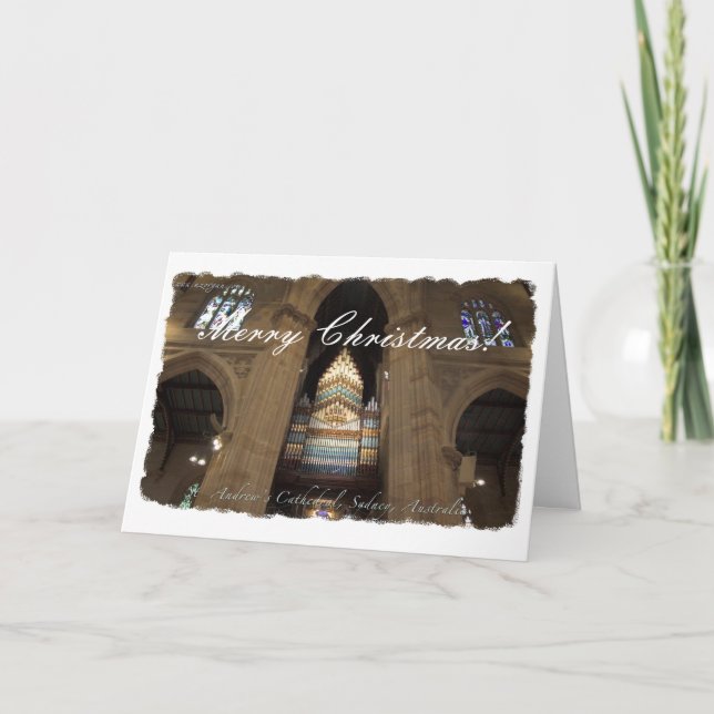 St Andrew Kathedrale Sydney Feiertagskarte (Vorderseite)