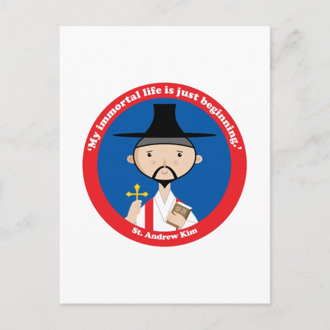 St. Andrew Kim Postkarte (Vorderseite)