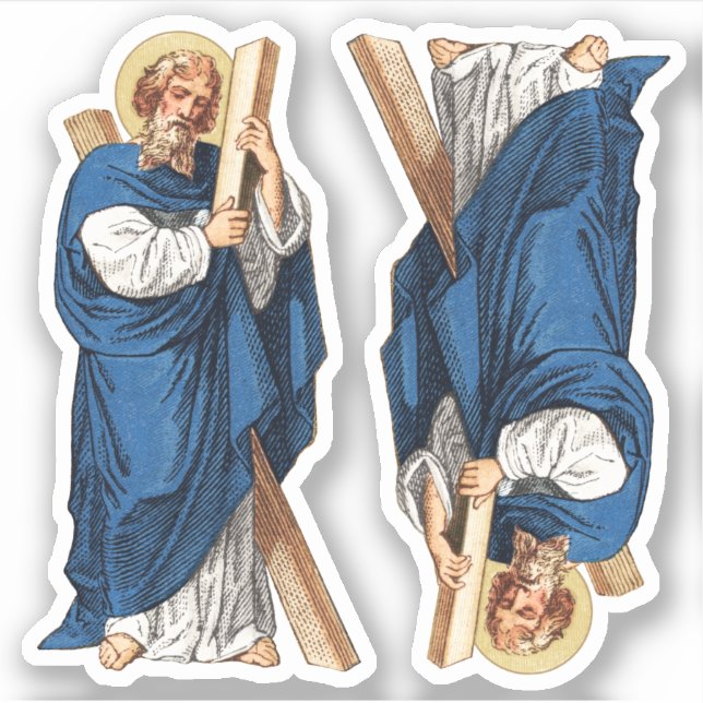 St. Andrew the Apostle (P 006) 2 Up - Contour Aufkleber (Vorderseite)