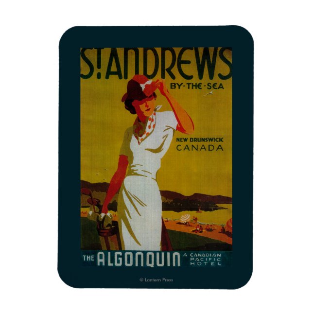 St. Andrews Algonquin Vintag PosterEurope Magnet (Vertikal)