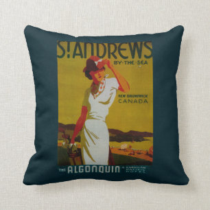 St. Andrews Algonquin Vintage PosterEuropa Kissen