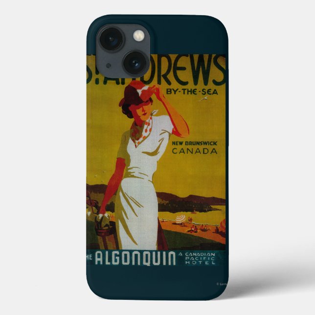 St. Andrews Algonquin Vintage PosterEurope Case-Mate iPhone Hülle (Rückseite)
