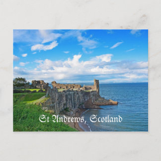 St Andrews Castle, Schottland, Postkarte