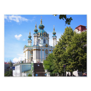 St Andrews Church, Kiew Ukraine Fotodruck