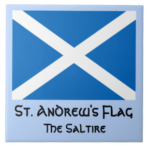 St. Andrew's Flagge, Saltire oder Flagge Schottlan Fliese