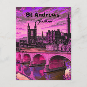 St Andrews Kunst Druck St Andrews Wand Kunst Schot Postkarte