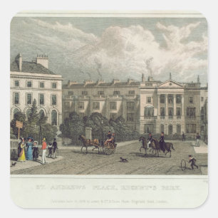 St. Andrews Place, Regents Park, 1828 Quadratischer Aufkleber