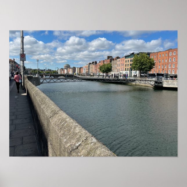 St Andrew's River Liffey Dublin Irland Europa Poster (Vorne)