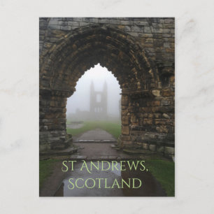 St Andrews, Schottland Kathedrale Arches in Dense  Postkarte