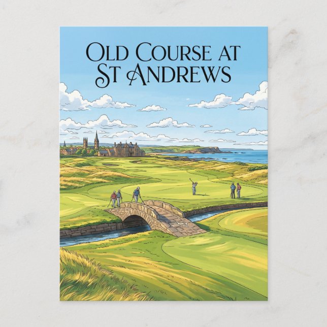 St Andrews Schottland Postkarte (Vorderseite)