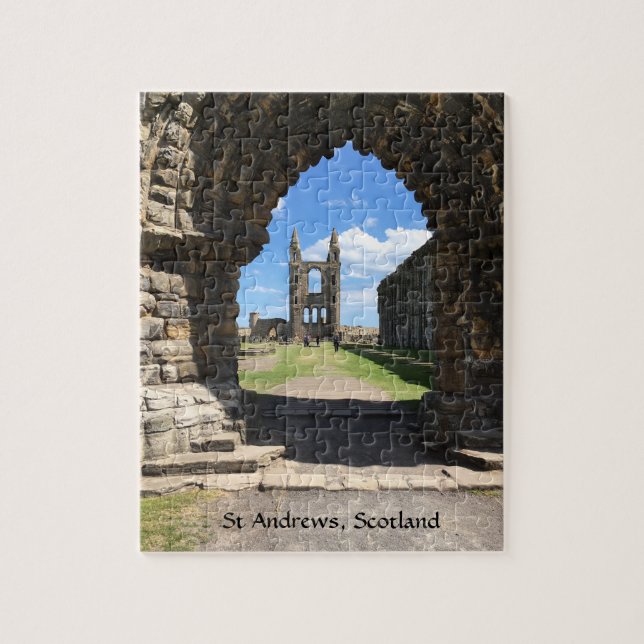 St Andrews Scotland Kathedrale Ruins Towers Puzzle (Vertikal)