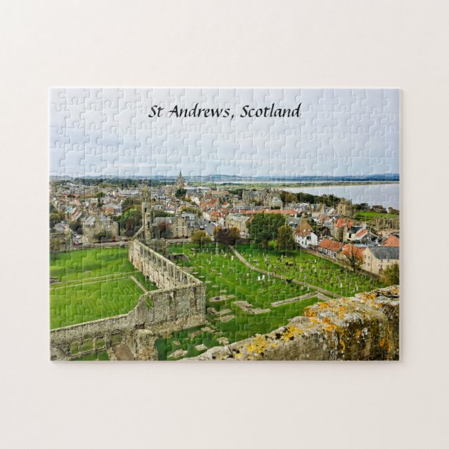 St Andrews Scotland Kathedrale Tower Skyline Puzzle (Horizontal)