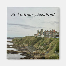 St Andrews Scotland Town Skyline View from Castle Magnet