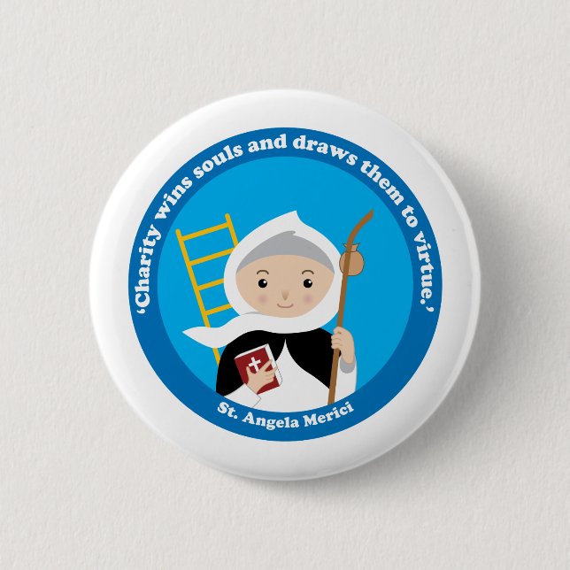 St. Angela Merici Button (Vorderseite)