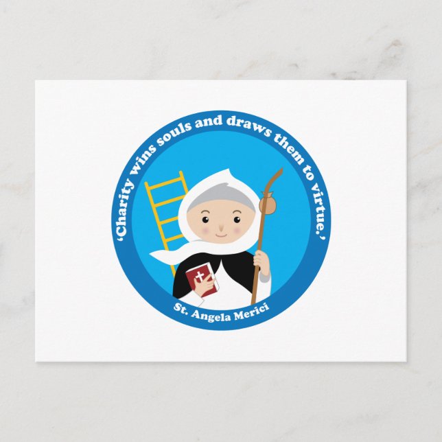 St. Angela Merici Postkarte (Vorderseite)
