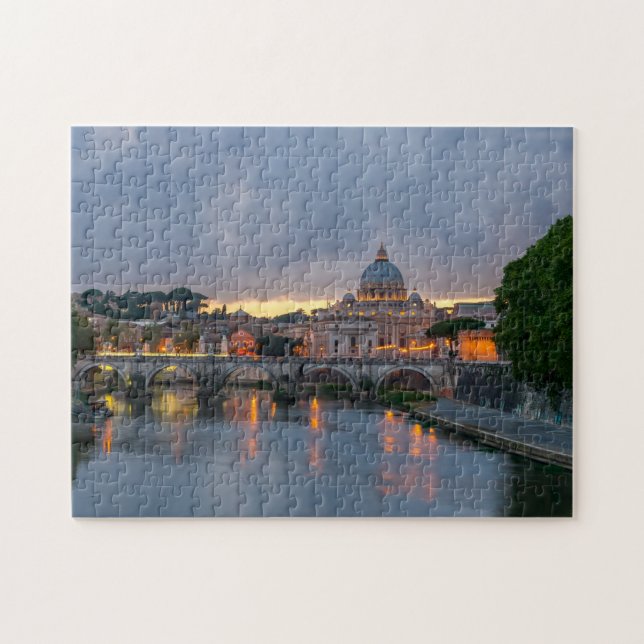 St. Angelo Bridge, Petersdom, Rom Puzzle (Horizontal)