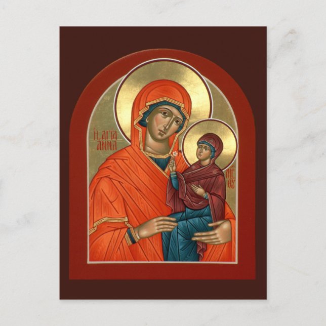 St. Anna Gebetskarte Postkarte (Vorderseite)