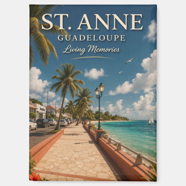   St Anne Guadeloupe  Magnet (Vorderseite)