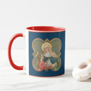 St. Anne und BVM in einer Barbed Quatrefolie (BK67 Tasse
