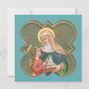 St. Anne und die Jungfrau Maria in einem gezackten