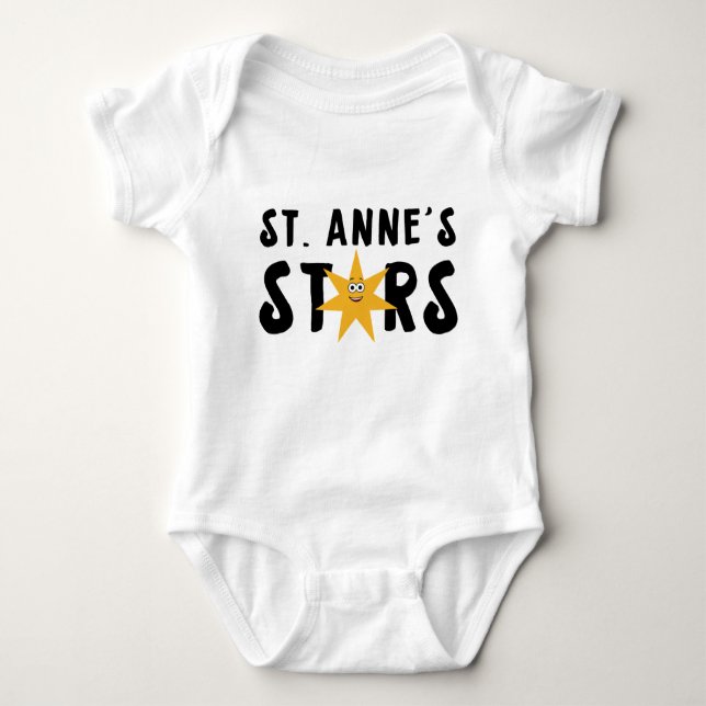 St. Anne's Stars Baby One-Piece Baby Strampler (Vorderseite)