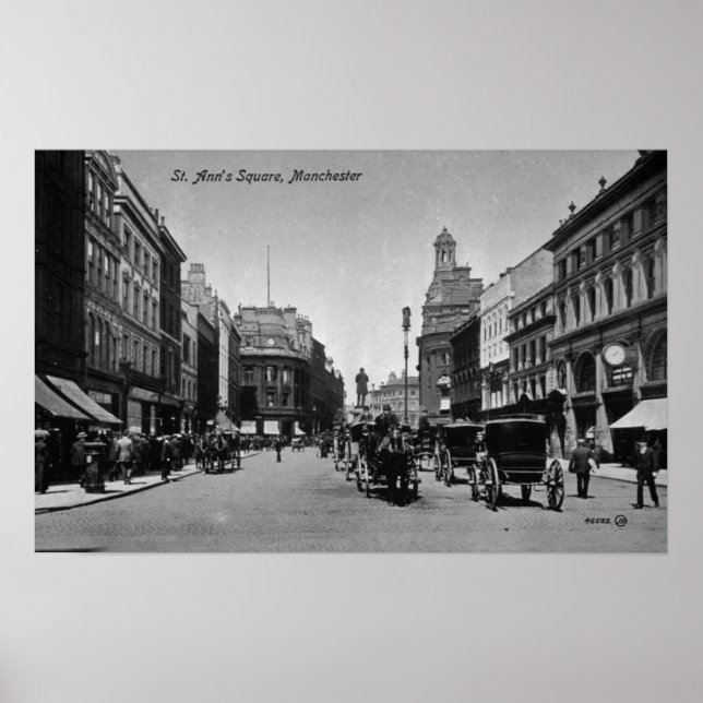 St. Ann's Square, Manchester, c.1910 Poster (Vorne)