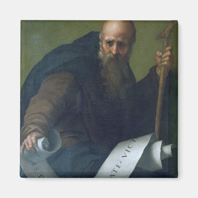 St. Anthony Abbot (c.251-356) c.1518-19 (Öl auf ca Magnet (Vorne)