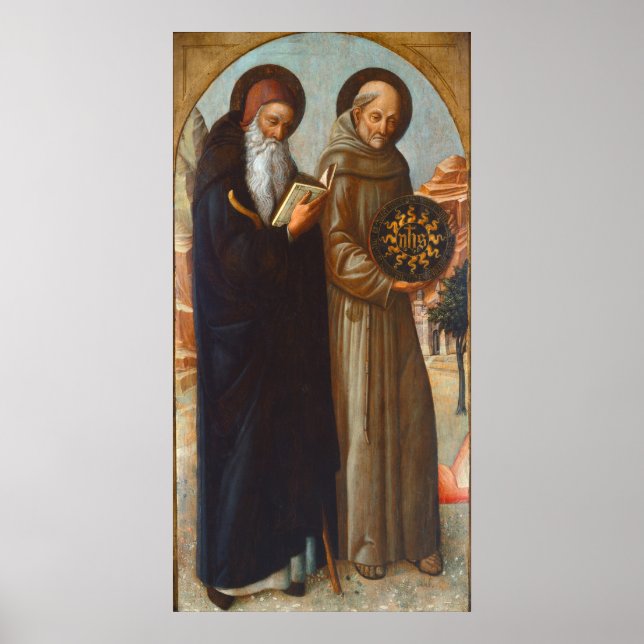 St. Anthony Abbot - Jacopo Bellini Art Poster (Vorne)