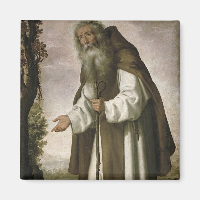 St. Anthony Dispirited, 1640 (Öl auf Leinwand) Magnet (Vorne)