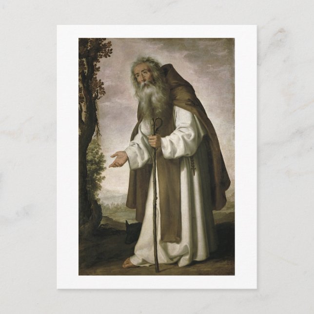 St. Anthony Dispirited, 1640 (Öl auf Leinwand) Postkarte (Vorderseite)