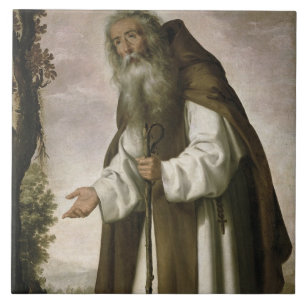 St Anthony entmutigte, 1640 (Öl auf Leinwand) Fliese