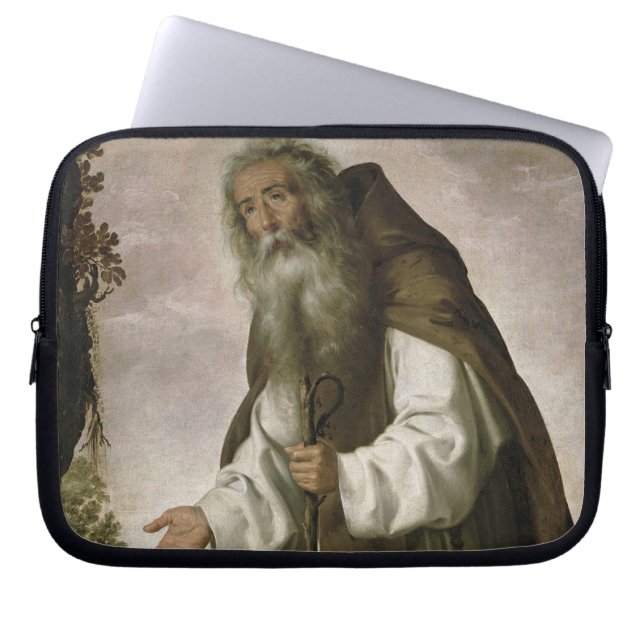 St Anthony entmutigte, 1640 (Öl auf Leinwand) Laptopschutzhülle (Vorderseite)