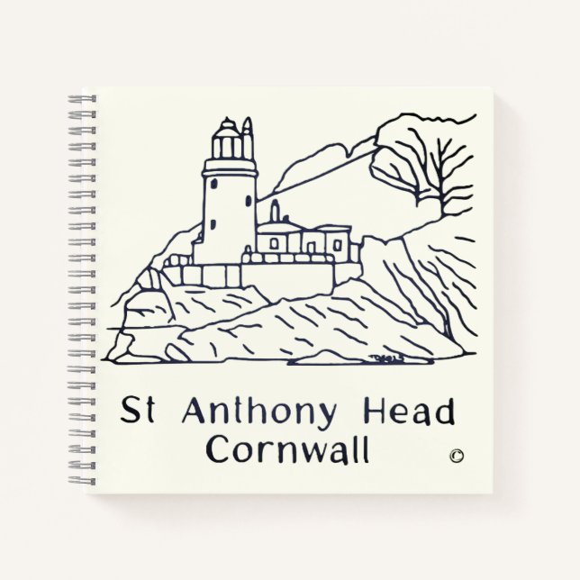 St Anthony Head Lighthouse Gästebuch Notizbuch (Vorderseite)