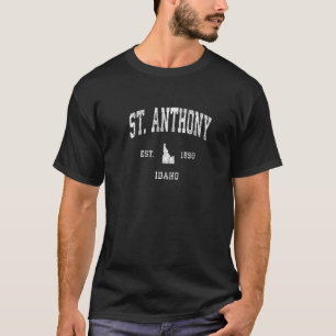 St Anthony Idaho Id Vintag Athletic Sports T-Shirt