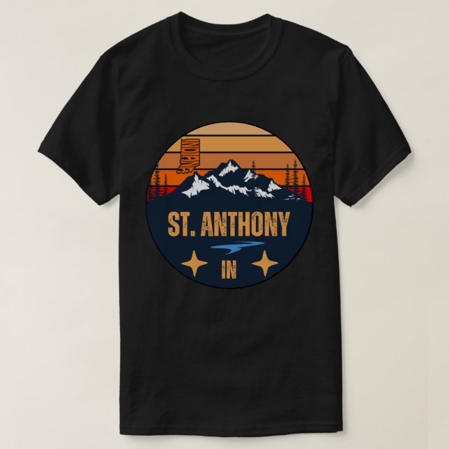 St. Anthony, Indiana T-Shirt (Design vorne)