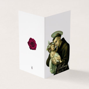 St. Anthony Katholisches Beileid Dankeschön Karten