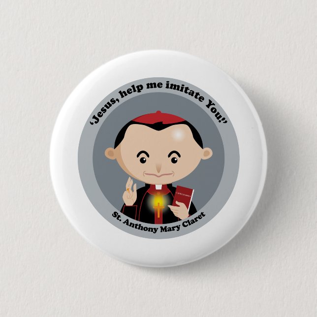 St. Anthony Mary Claret Button (Vorderseite)