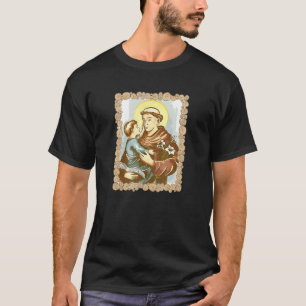 St. Anthony Padua Vintag-katholischer Säugling T-Shirt