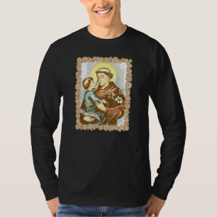 St. Anthony Padua Vintag-katholischer Säugling T-Shirt