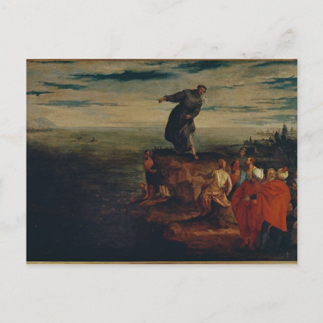 St. Anthony Preaching to the Fish, c.1580 Postkarte (Vorderseite)
